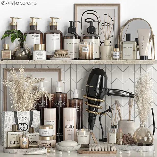 Bathroom accessories 74 3D Model