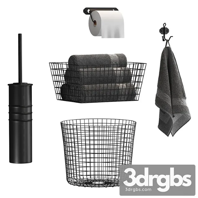 Bathroom Accessories B2 3D Model Free