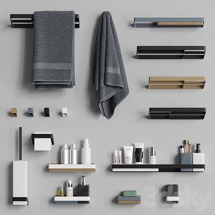 Bathroom accessories BERTOCCI Fly 3D Model