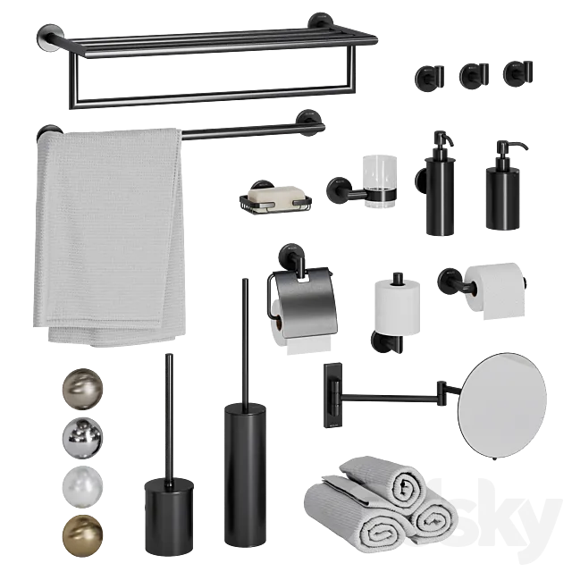 Bathroom accessories - Bruma Maris 3D Model