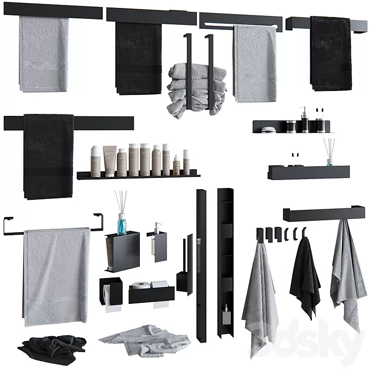 Bathroom accessories from MyOry #2 3D Model Free