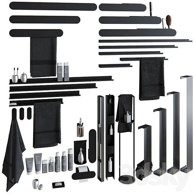 Bathroom accessories from MyOry 3D Model