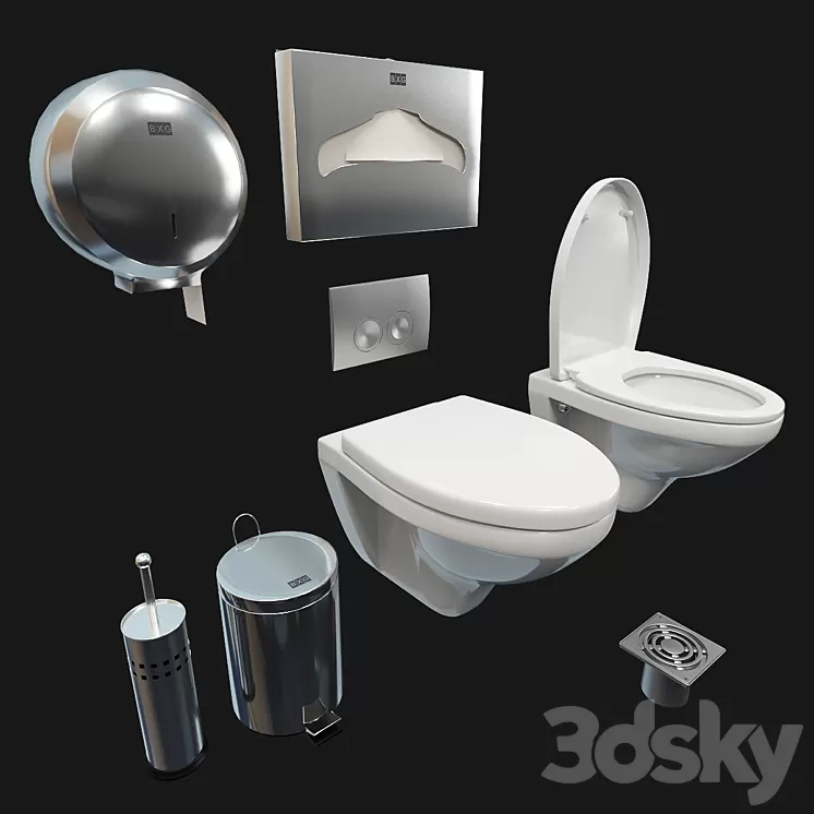 Bathroom accessories Jacob Delafon BXG TECE 3D Model
