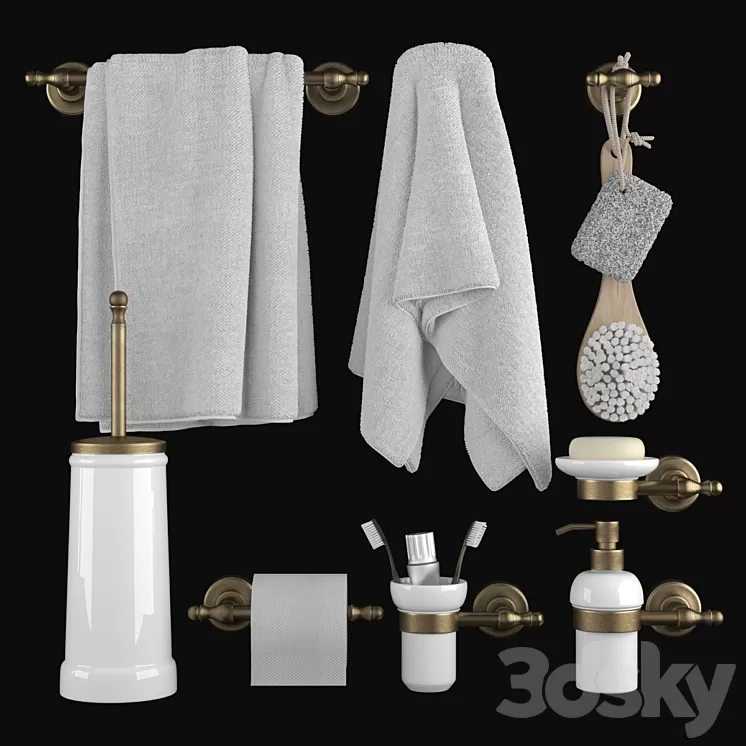 Bathroom accessories Migliore Mirella 3D Model