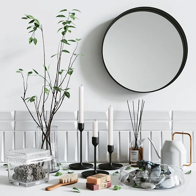 Bathroom Accessories Set #11 3D Model