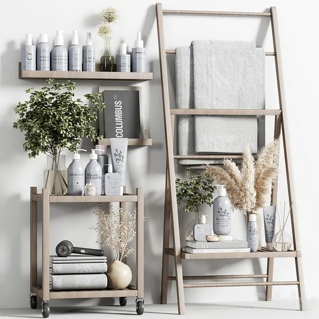 Bathroom accessories set 16 3D Model