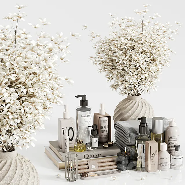 Bathroom accessories set 20 3D Model