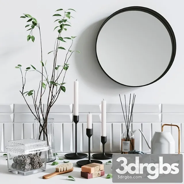 Bathroom accessories set