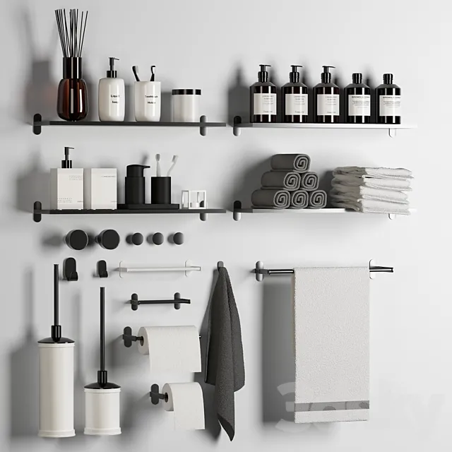 Bathroom accessories Vol 01 3D Model
