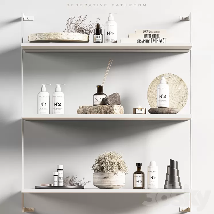 Bathroom accessories vol 9 3D Model Free