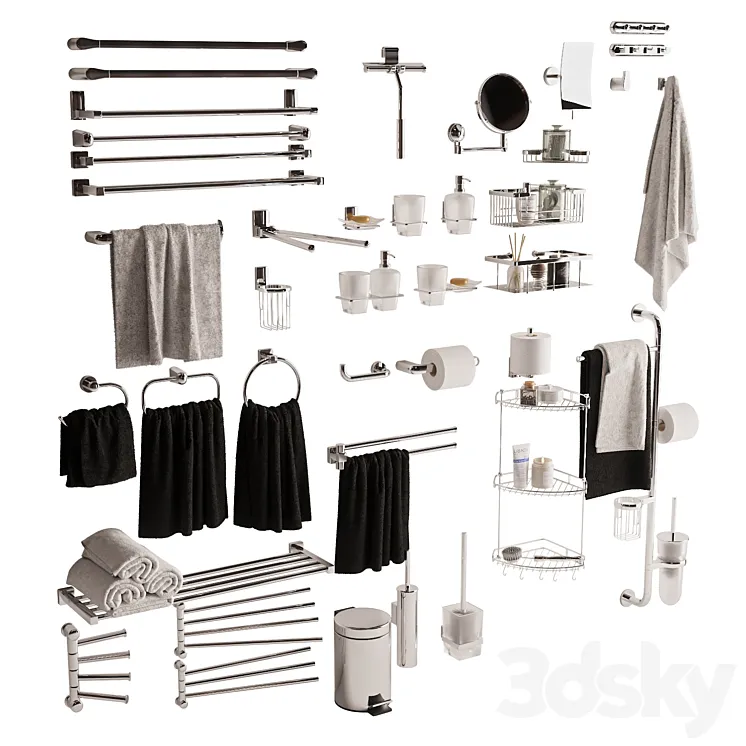 Bathroom accessories Wasserkraft 3D Model Free