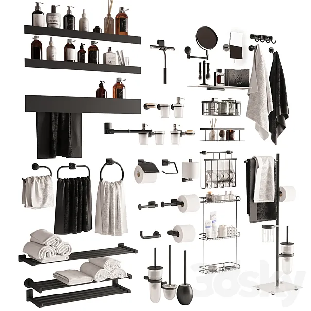 Bathroom accessories Wasserkraft 3D Model