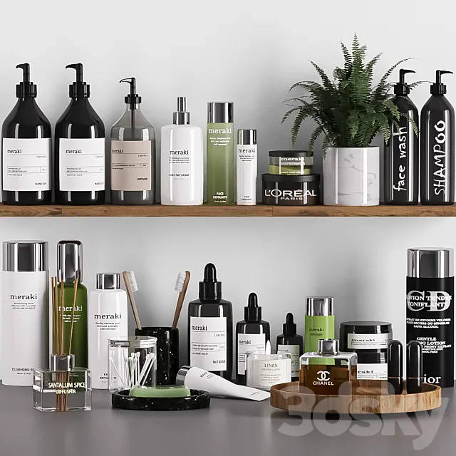 Bathroom accessories02 3D Model