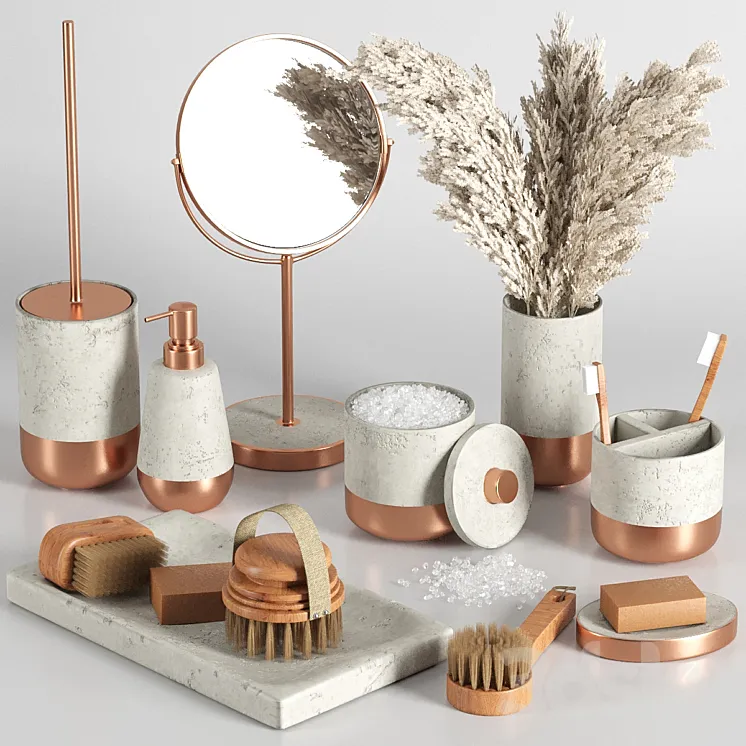 Bathroom accessories03 3D Model Free