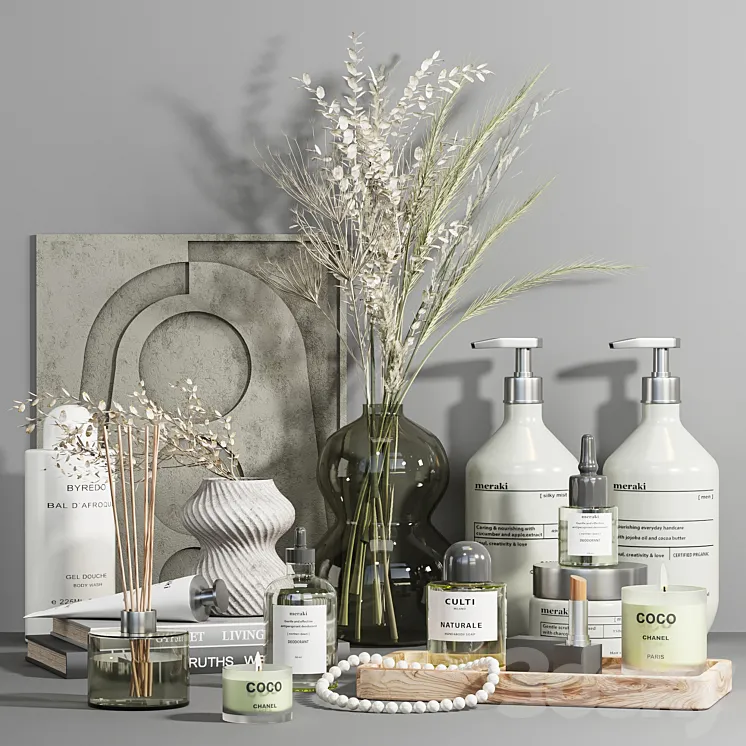 Bathroom accessories06 3D Model Free