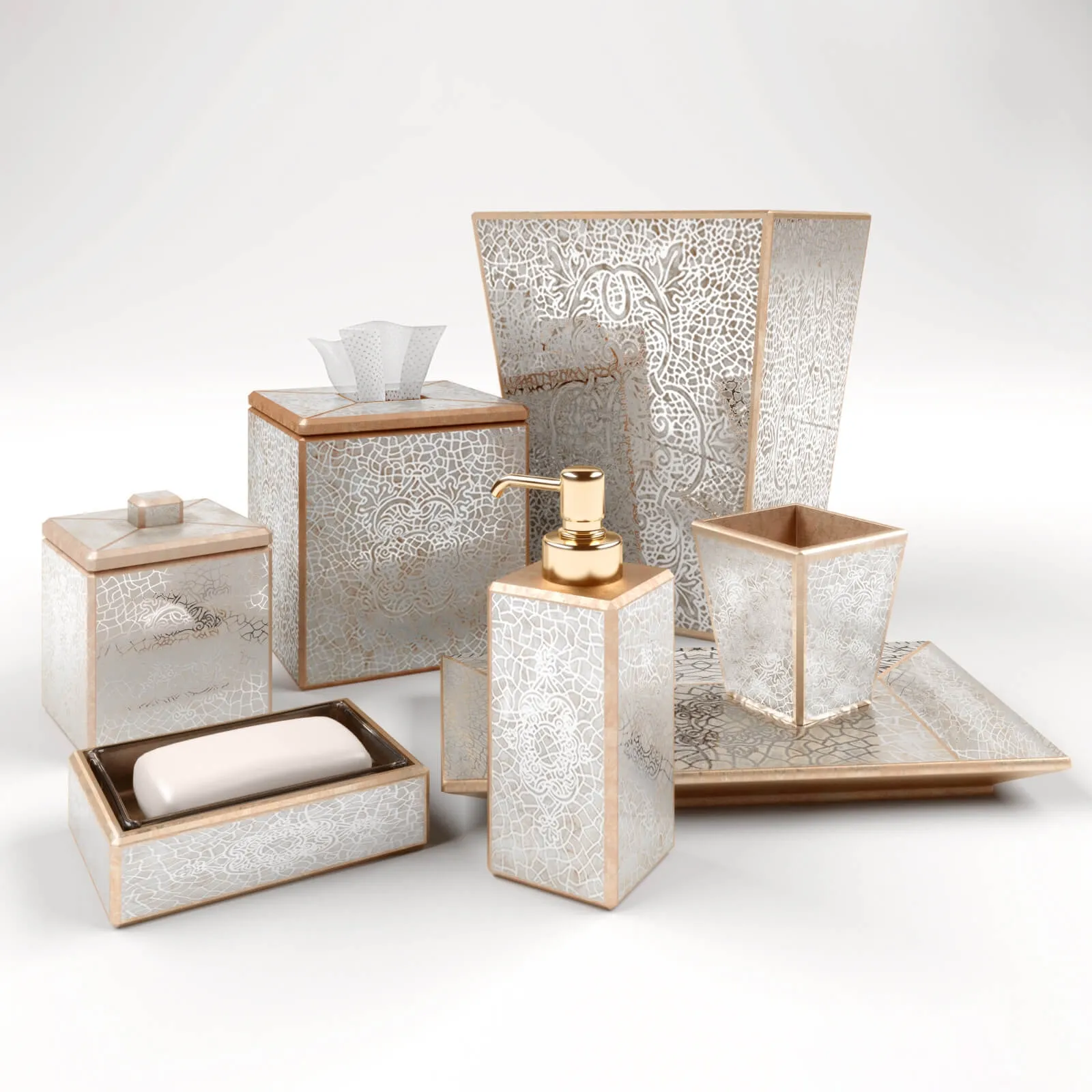 bathroom - Accessory Kit for bathrooms 3D Model