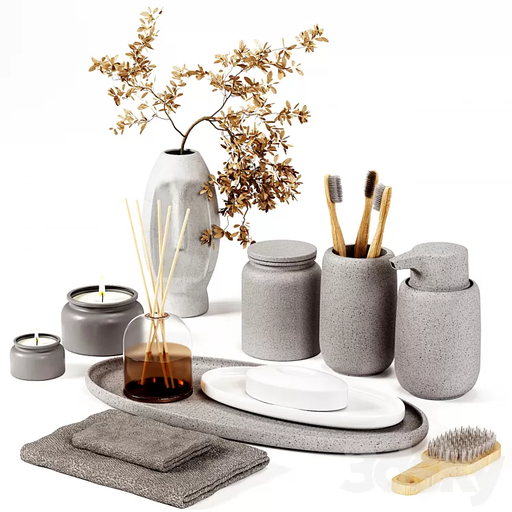 bathroom-accessory01 3D Model Free