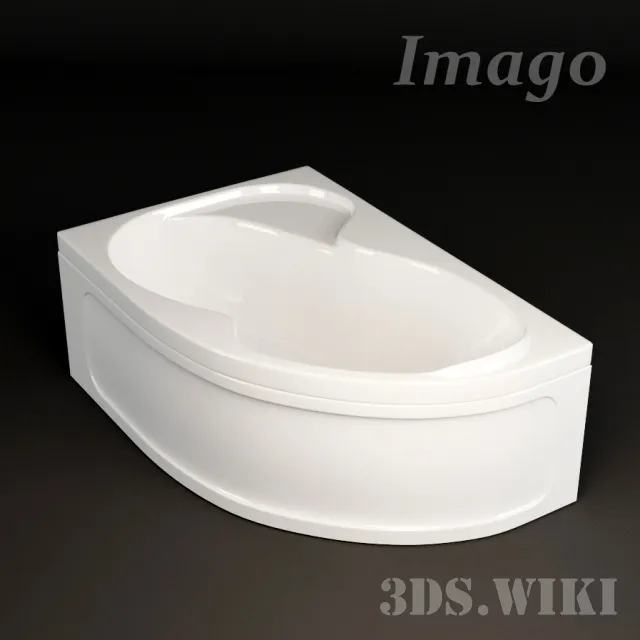 bathroom - Acrylic bathtub 1MarKa Imago 3D Model