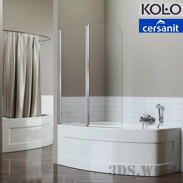 bathroom - Acrylic bathtub Kolo Mystery 3D Model