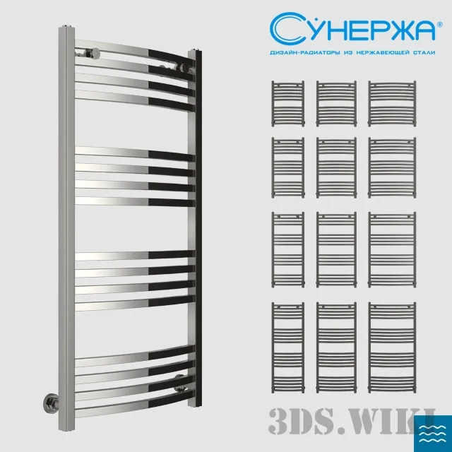 bathroom - Arkus - electric heated towel rail 3D Model