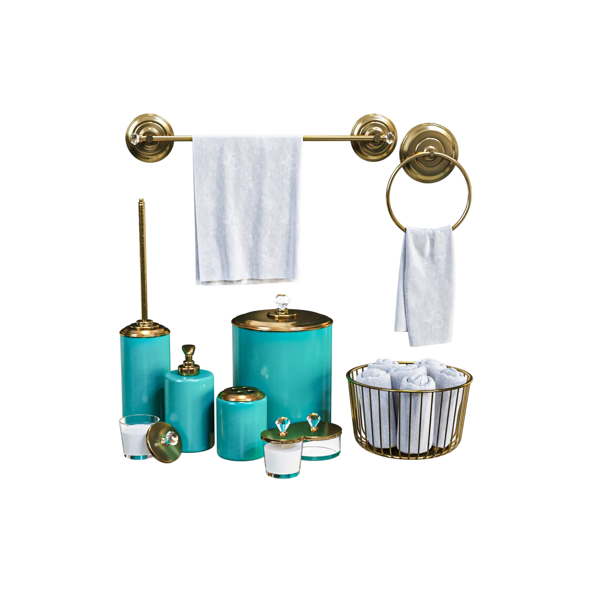 bathroom - Bath accessories 3D Model