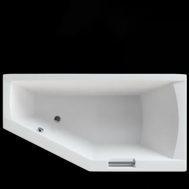 bathroom - Bath Acrylic corner Riho Geta 3D Model