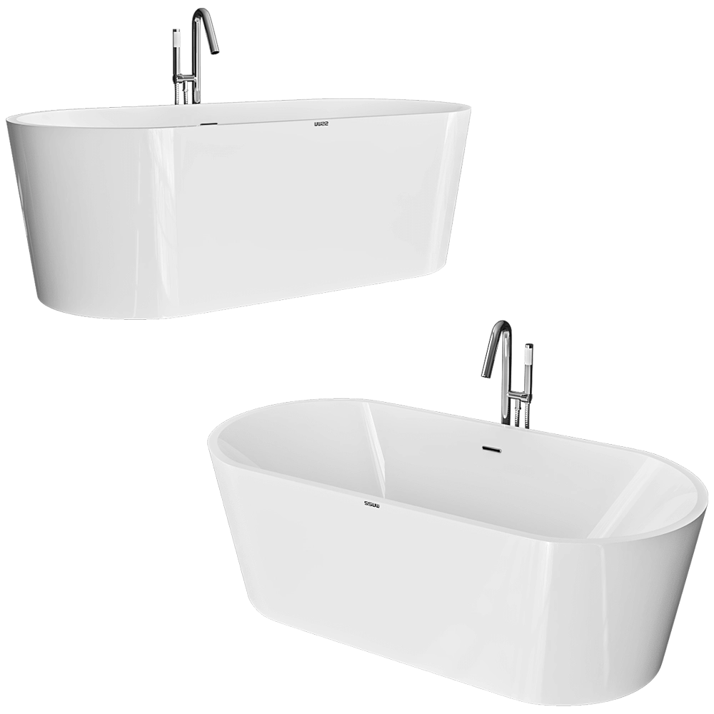 bathroom - Bath acrylic M707 3D Model