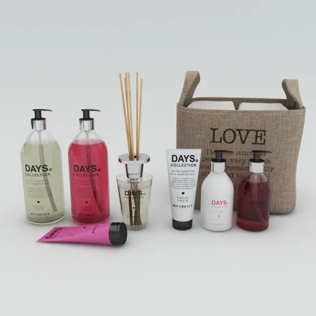 bathroom - Bath bottles 2011 3D Model