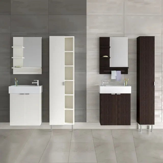 bathroom - Bath Liliogen furniture (two options) + mixer Ensen IKEA 3D Model