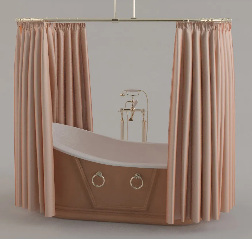 bathroom - Bath LINEATRE collection 3D Model