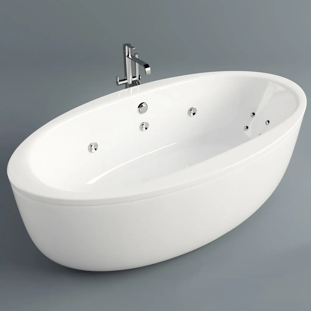 bathroom - Bath Pool Spa Aura 3D Model