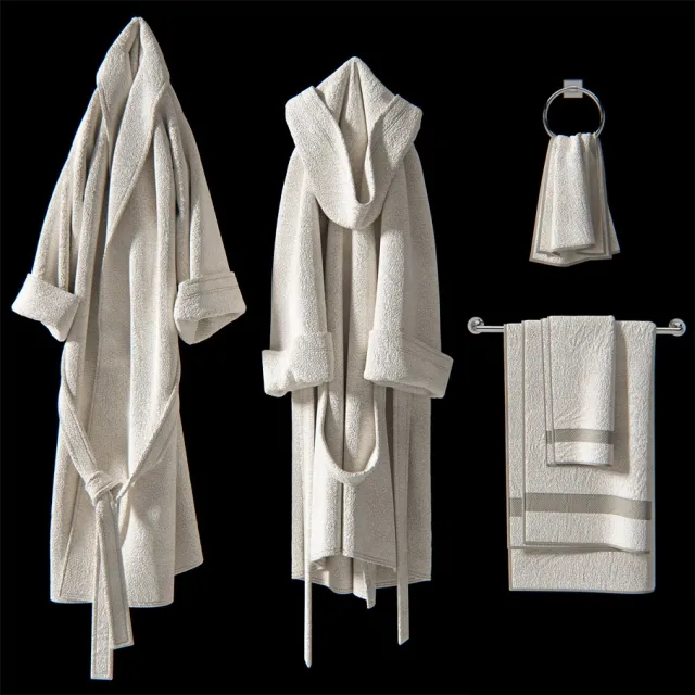 bathroom - Bath set 2 1 3D Model