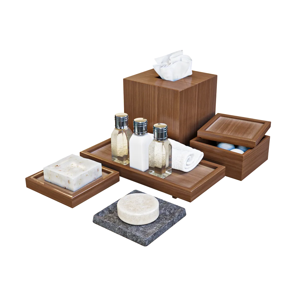 bathroom - Bath set 3 3D Model