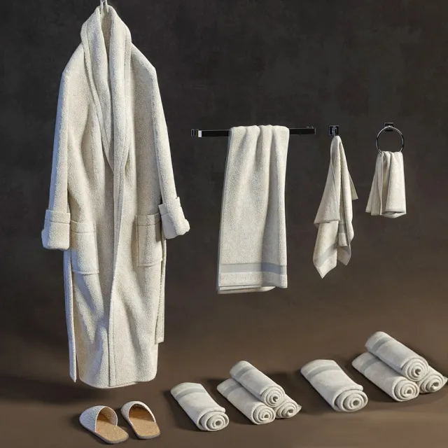 bathroom - Bath Set 3D Model