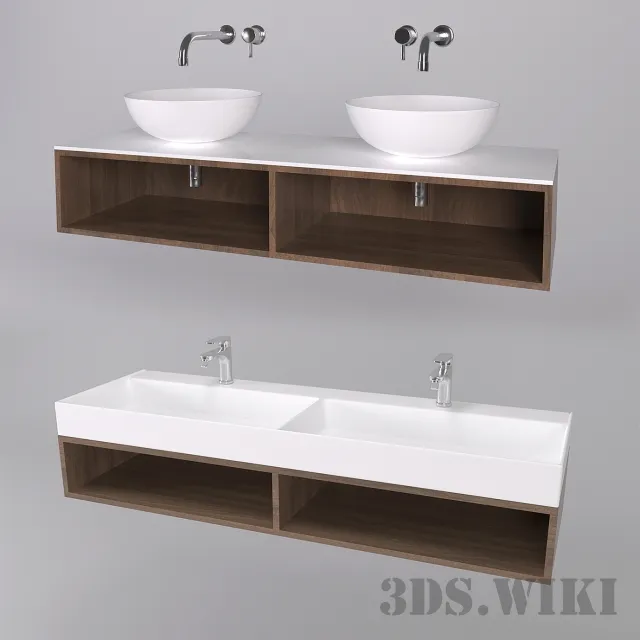 bathroom - Bath Set №1 3D Model