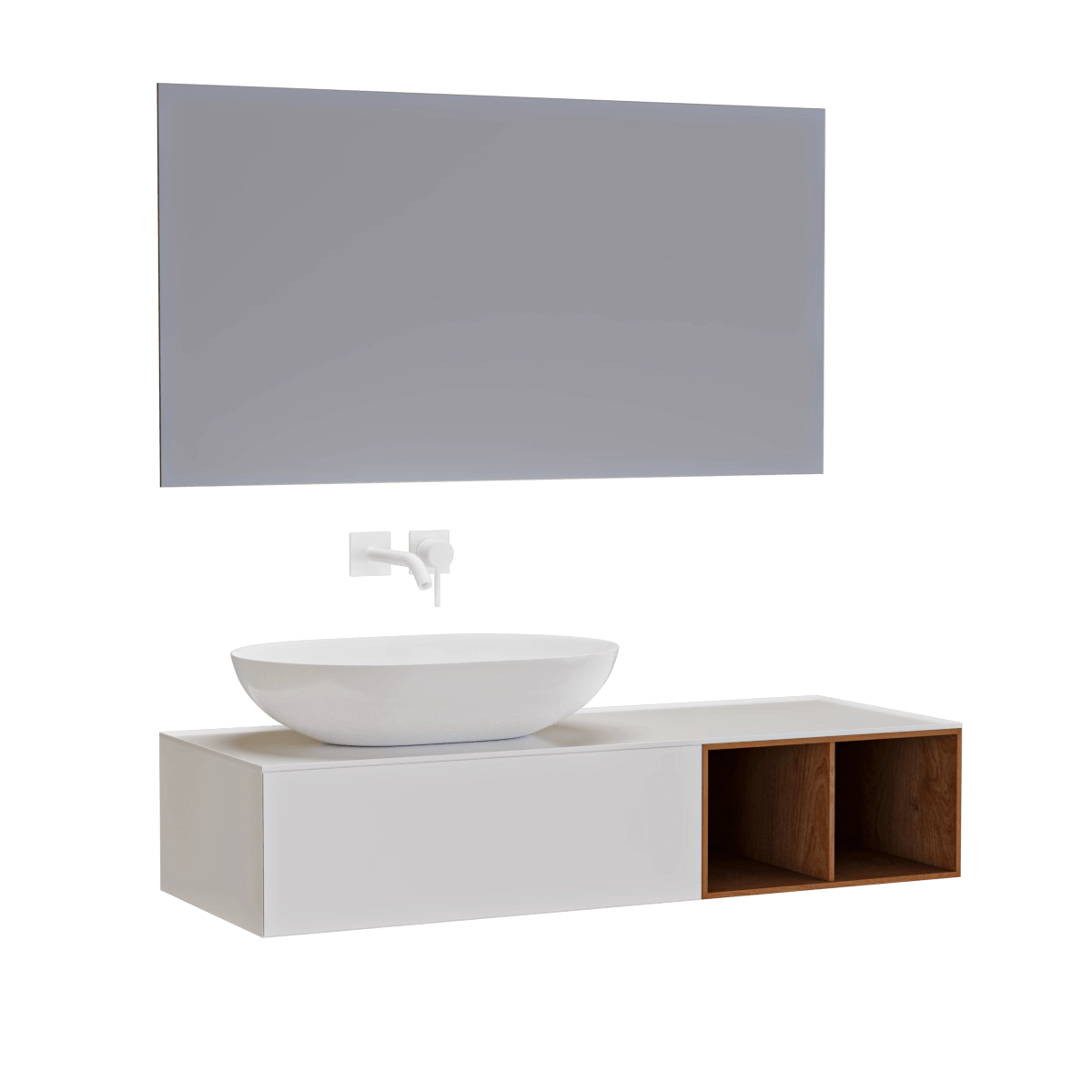 bathroom - Bath set Quattro Zero 3D Model