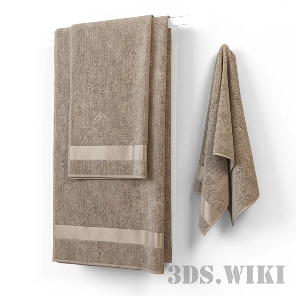 bathroom - Bath Towel 3D Model