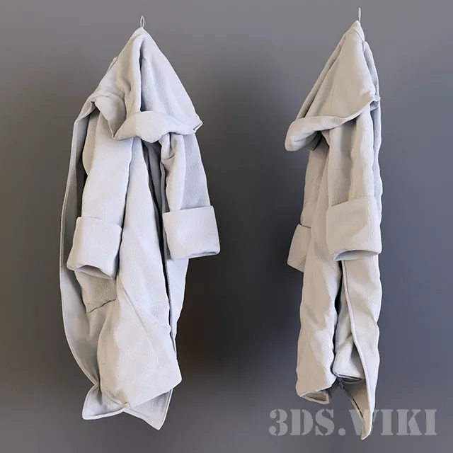 bathroom - Bathrobes 3D Model