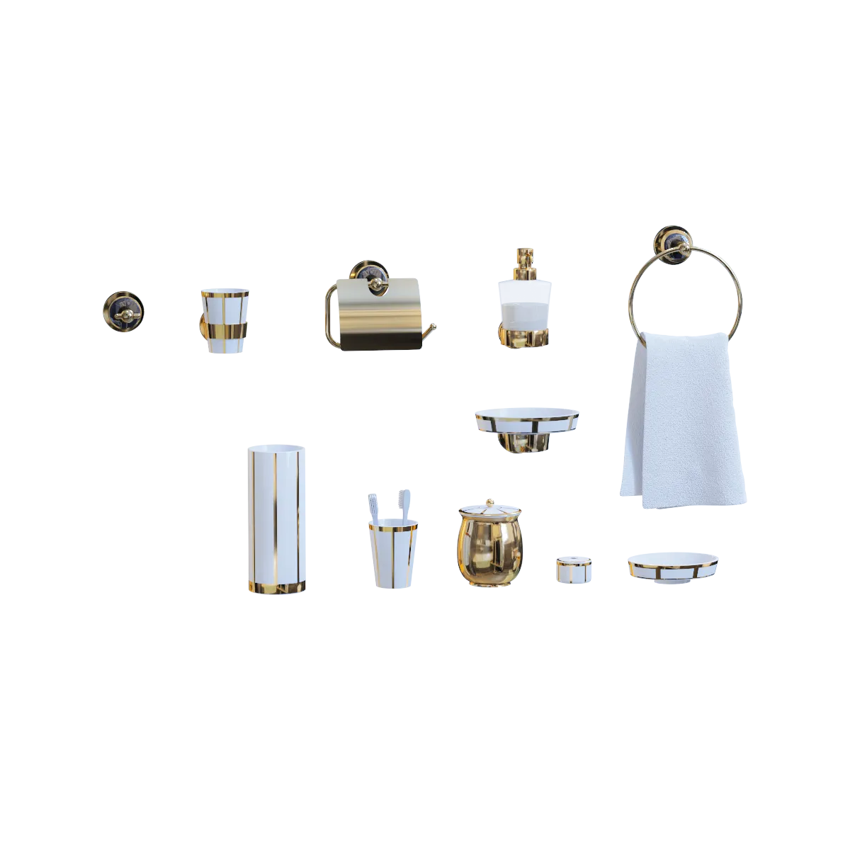 bathroom - Bathroom accessories 04 3D Model