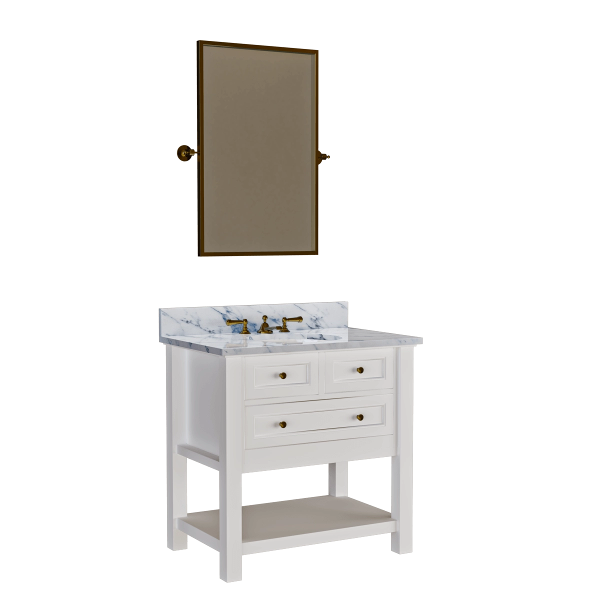 bathroom - Bathroom console 3D Model