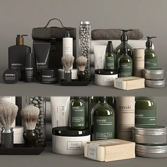 bathroom - Bathroom decor 3 3D Model