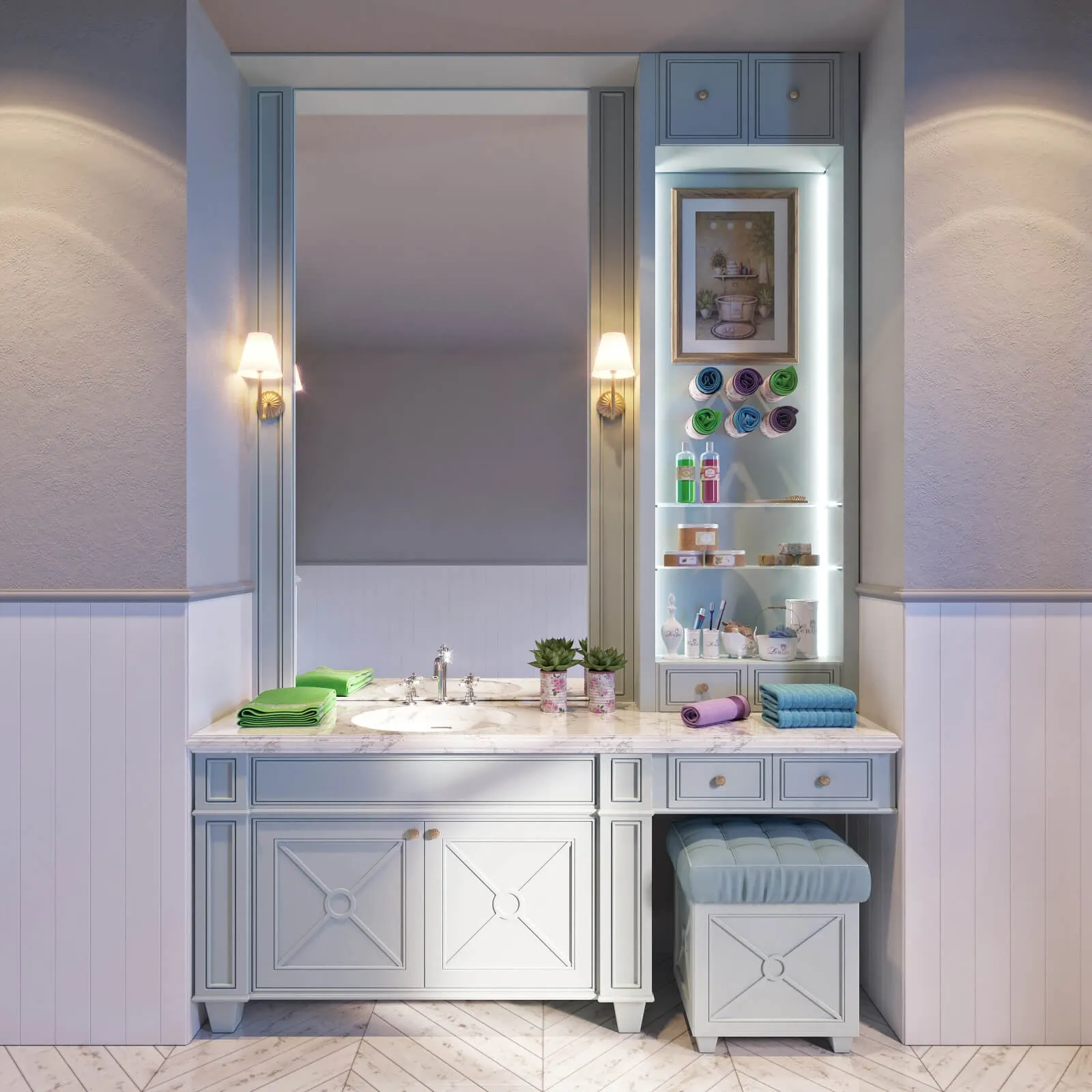 bathroom - Bathroom Decorative Set 6 3D Model