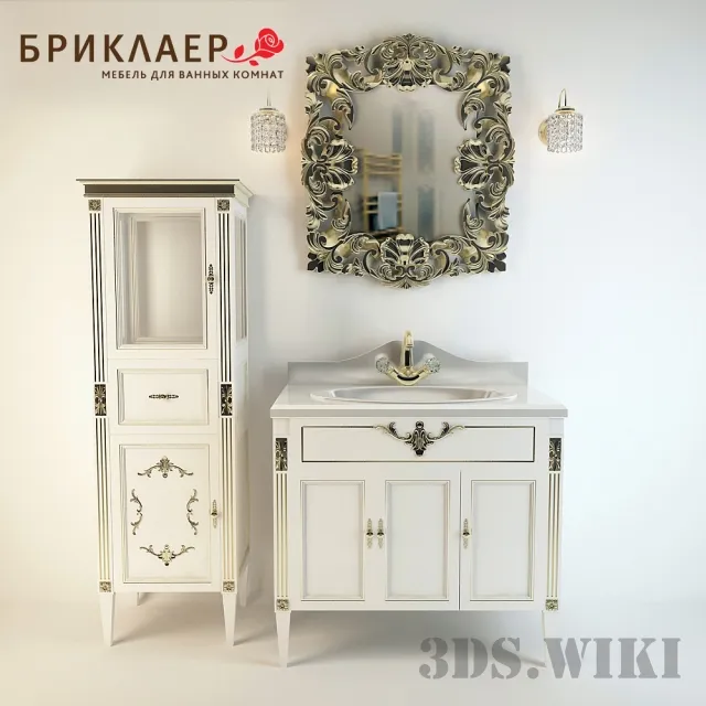 bathroom - Bathroom Furniture Bricklayer 3D Model