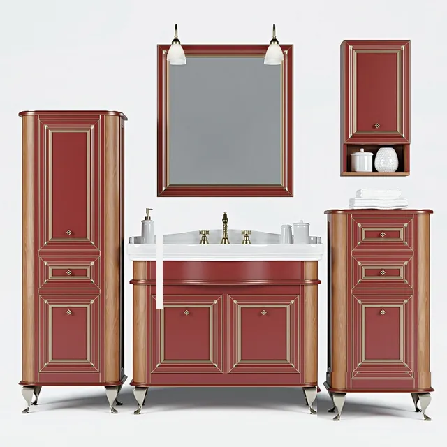 bathroom - Bathroom furniture Caprigo Vivo 3D Model