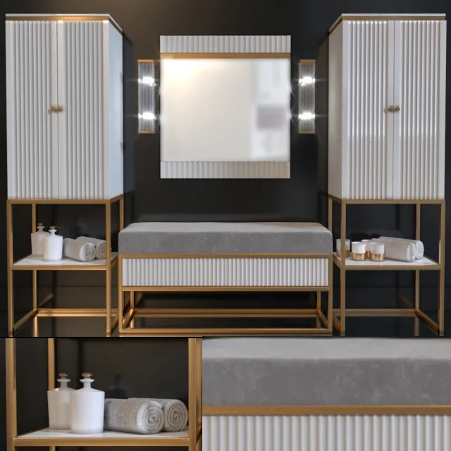 bathroom - Bathroom furniture Oasis Luxury Collection Academy House 2 3D Model