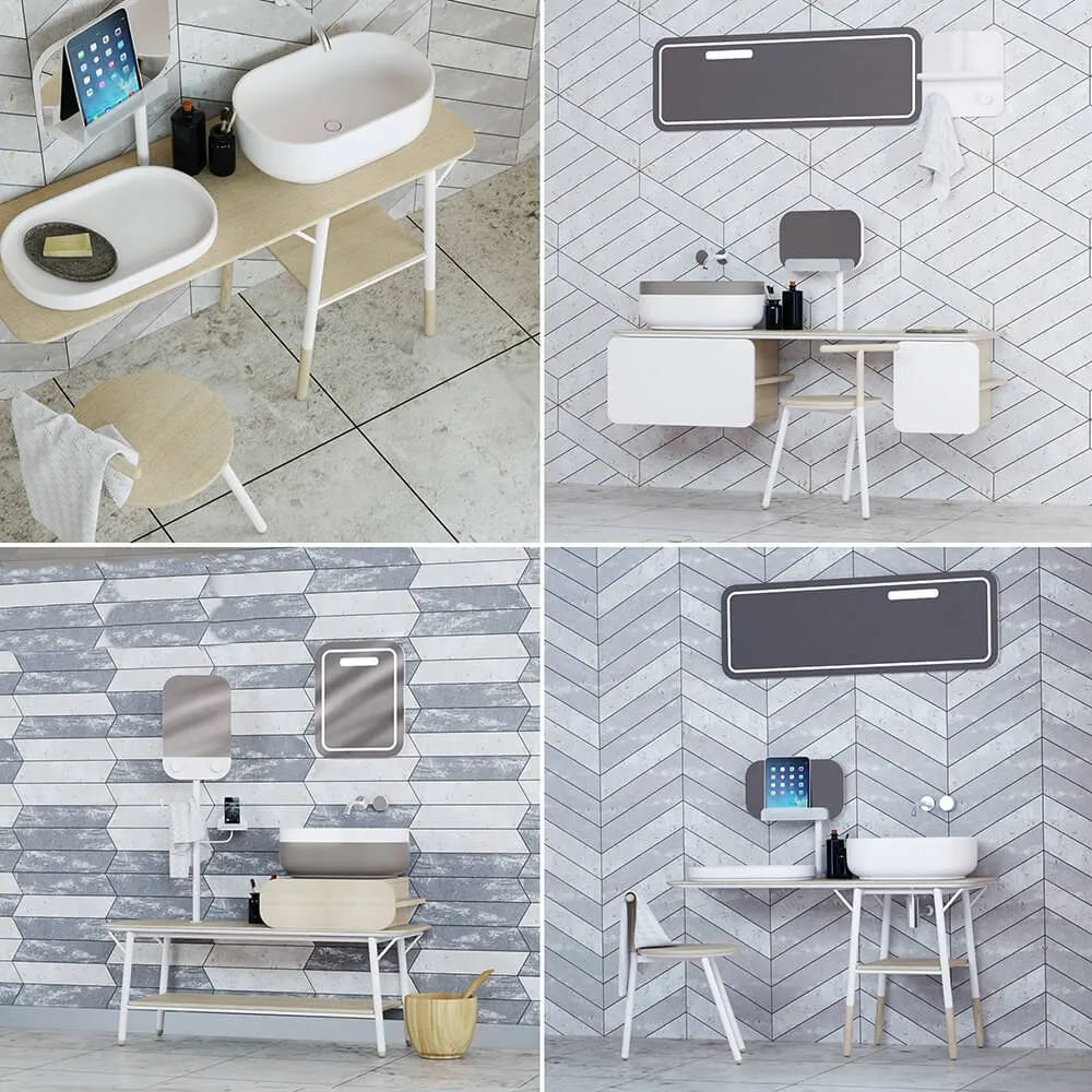 bathroom - Bathroom furniture Obolon 3D Model