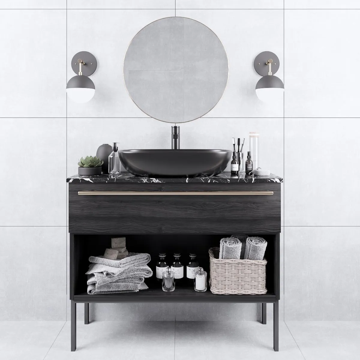 bathroom - Bathroom set 1 3D Model