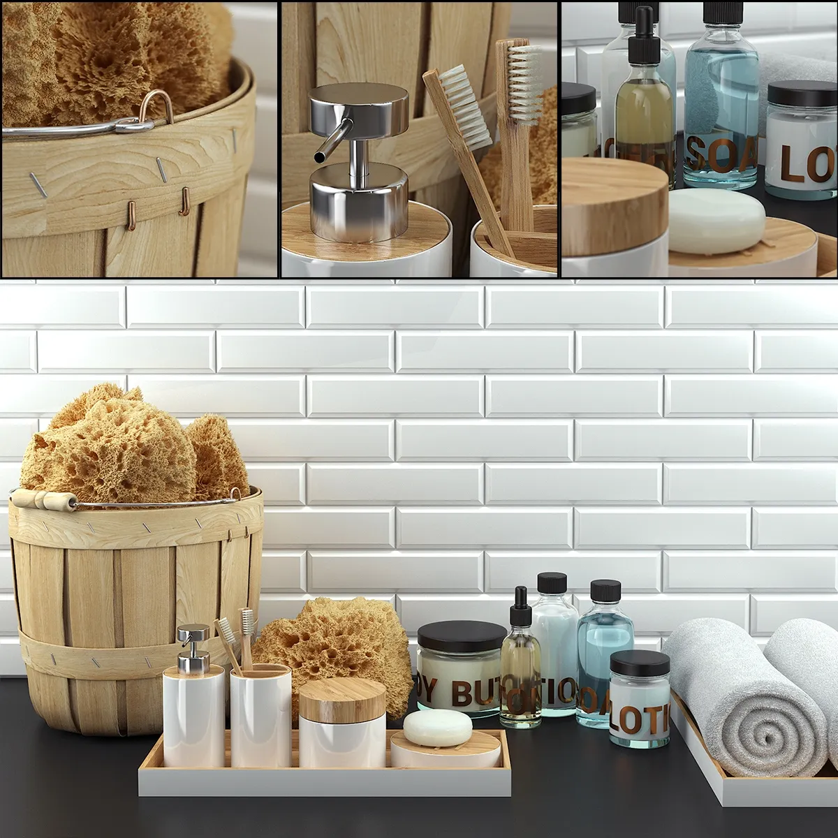 bathroom - Bathroom set 11 3D Model