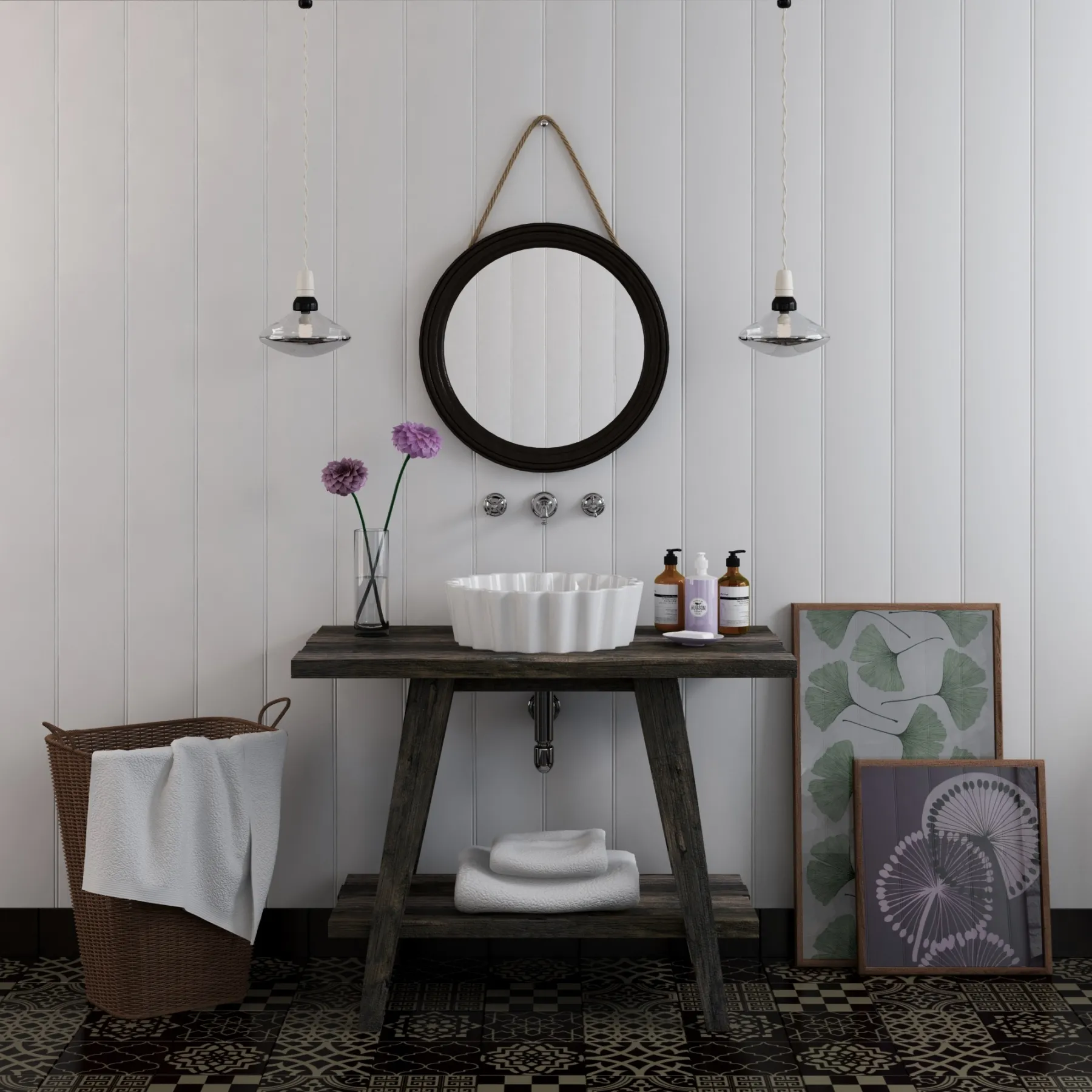 bathroom - Bathroom set 2 2 3D Model