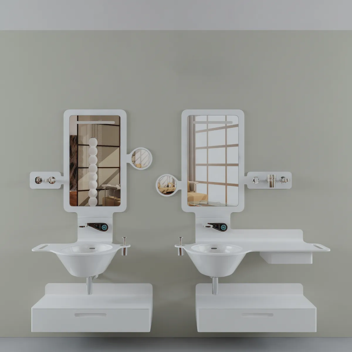 bathroom - Bathroom set Berloni Form 012 3D Model
